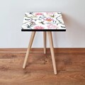 Masuta, Leona, Shp211, 35x42x35 cm, Roz / Galben / Negru / Albastru