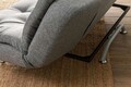 Canapea extensibila cu 3 locuri, Futon, 859FTN2897, Metal , Gri deschis