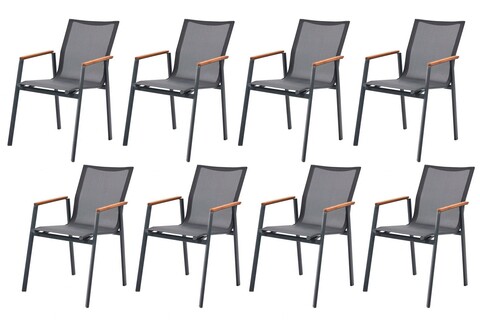 Set scaune de gradina 8 piese, divona, next chair, antracit