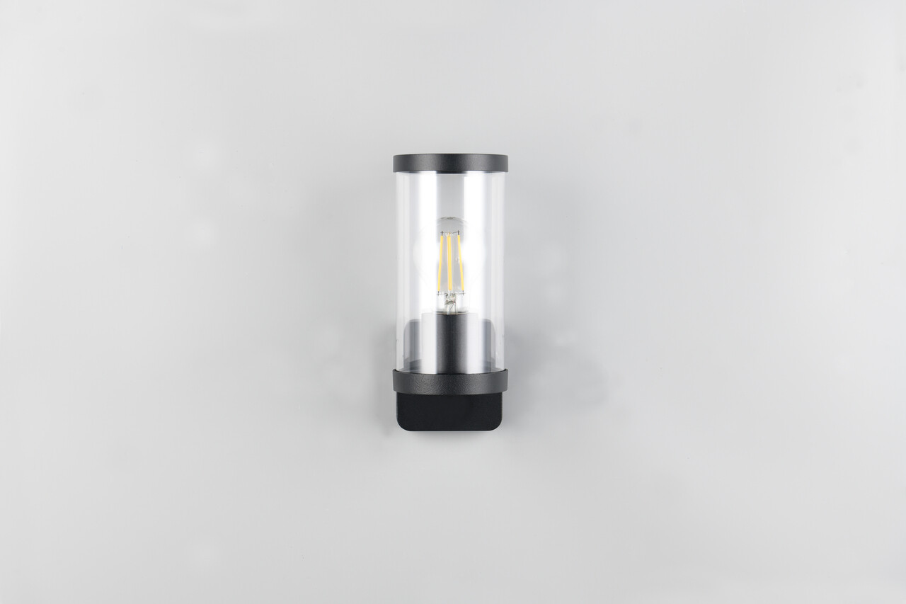 Aplica de perete pentru exterior Bonito, RL, 9.5x9.5x23 cm, 28W, 1x E27, aluminiu, negru mat