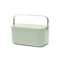 Recipient colectare resturi alimentare, Brabantia, SinkSide Waste Box, 22.1x12.7x10.7 cm, plastic/inox, verde jad