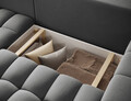 Coltar extensibil stanga 4 locuri ELTAP, Bon-19, Bonett, 250x175x92 cm, lemn/poliester, gri inchis