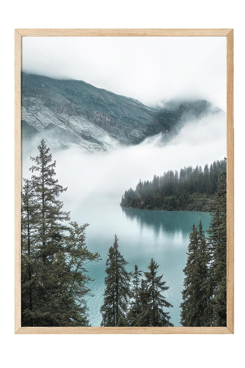 Tablou decorativ, 108445, Lemn masiv, Sticla PVC, Multicolor - view 2