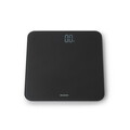 Cantar digital pentru baie, Brabantia, Dark Grey, 30x30x2.4 cm, max 180 kg, sticla, gri inchis