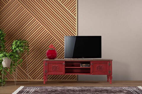 Comoda TV, Ephelia, Ada TV, 150x40x50 cm, MDF , Rosu