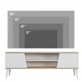 Comoda TV, Minima, Marelli, 150 x 54 x 35 cm, pal melaminat, stejar/alb