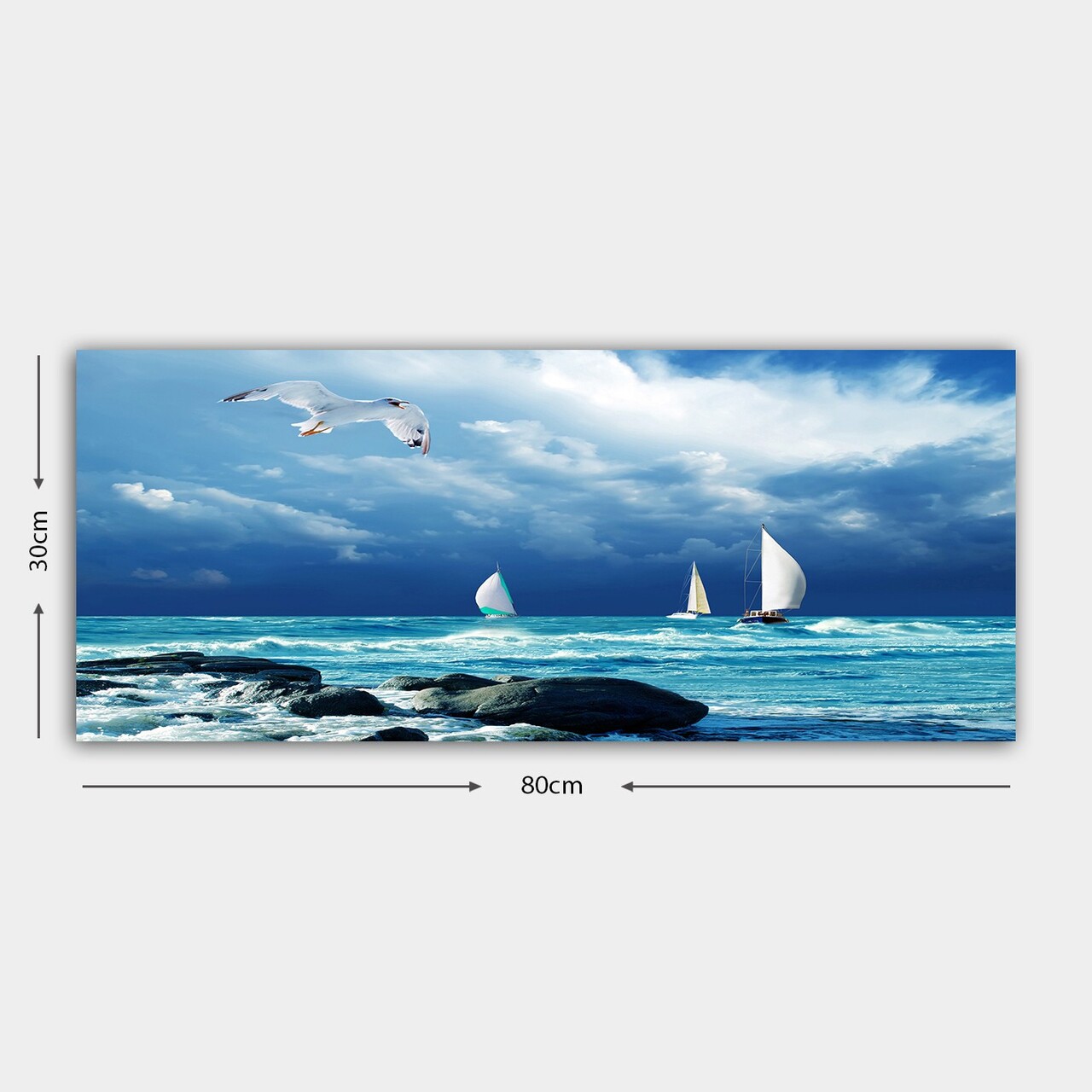 Tablou decorativ, YTY689686_3080, 30 x 80 cm, Multicolor - view 2
