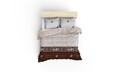 Lenjerie de pat dubla King (EU) 004 - Brown, Beverly Hills Polo Club, 3 piese, 260x220 cm, bumbac ranforce, multicolor