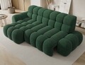 Coltar extensibil dreapta 3 locuri ELTAP, Ceedro, 283x165x98 cm, lemn/poliester, verde inchis