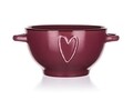 Bol, Heart, Banquet, ceramica, 600 ml, bordo