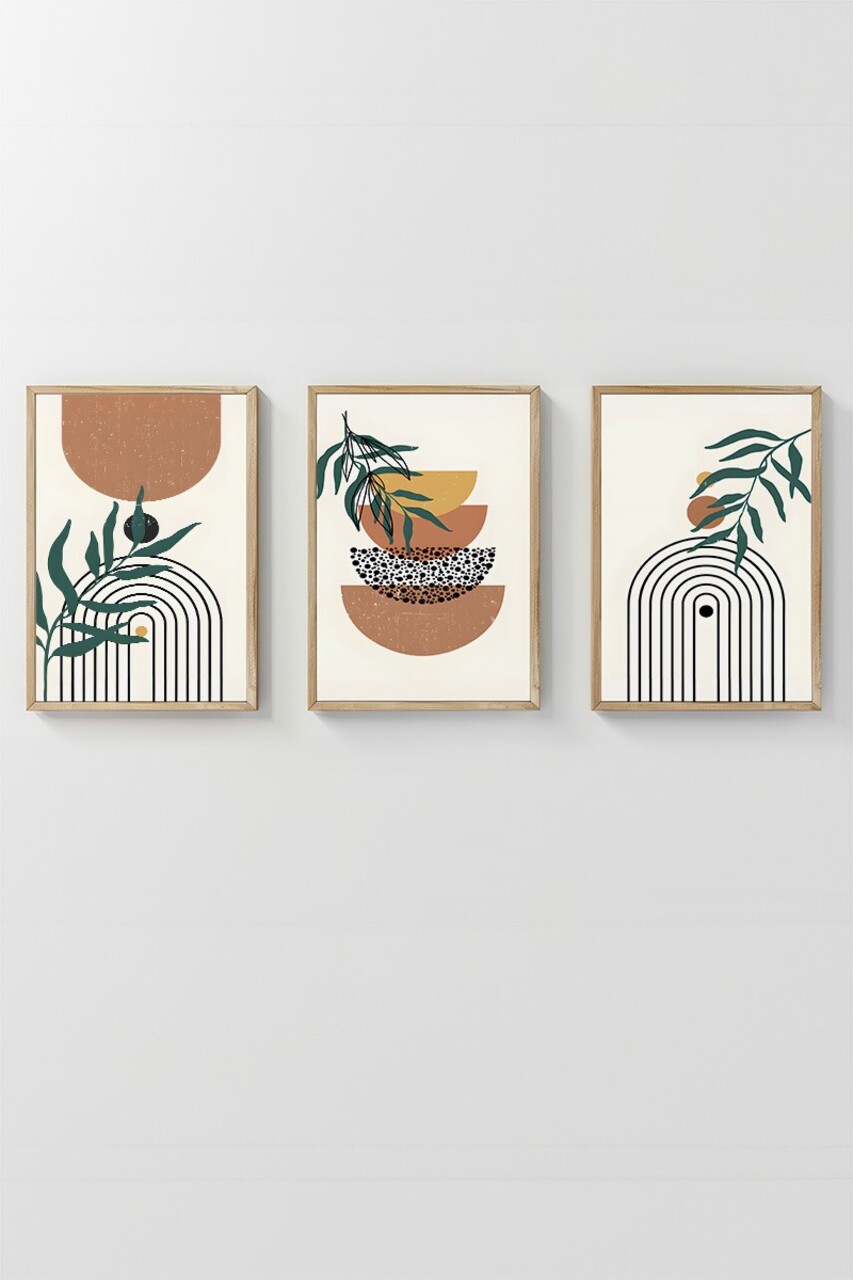 Set 3 tablouri decorative, 3Dartsohoset130, MDF, Multicolor - view 4