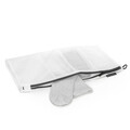 Husa pentru spalat sosete, Brabantia, Wash bag, 42x22 cm, textil, alb/gri