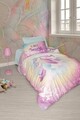 Lenjerie de pat pentru o persoana Young, Sirena - Mint v2, Cotton Box, Bumbac Ranforce