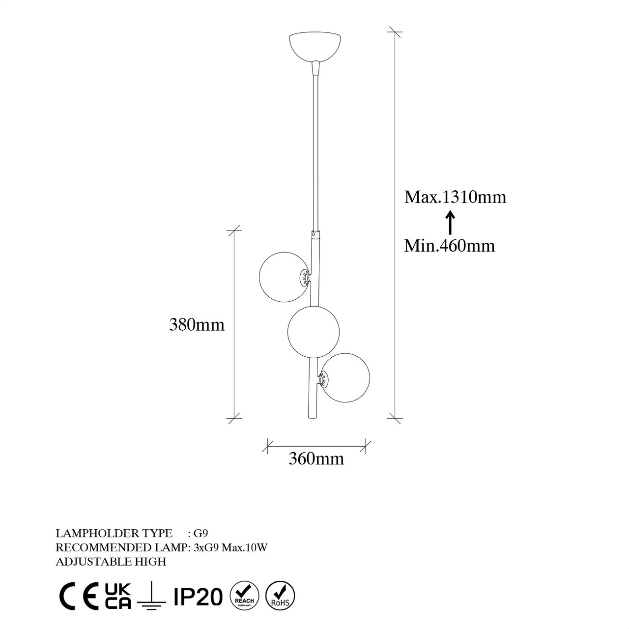 Lustra, Fulgor, 942FLG1284, Metal, Auriu