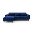 Coltar extensibil stanga 4 locuri ELTAP, Foble, 267x196x100 cm, lemn/poliester, albastru inchis