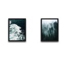 Set 2 tablouri decorative, Wave Forest Set, PAL, Hartie, Multicolor
