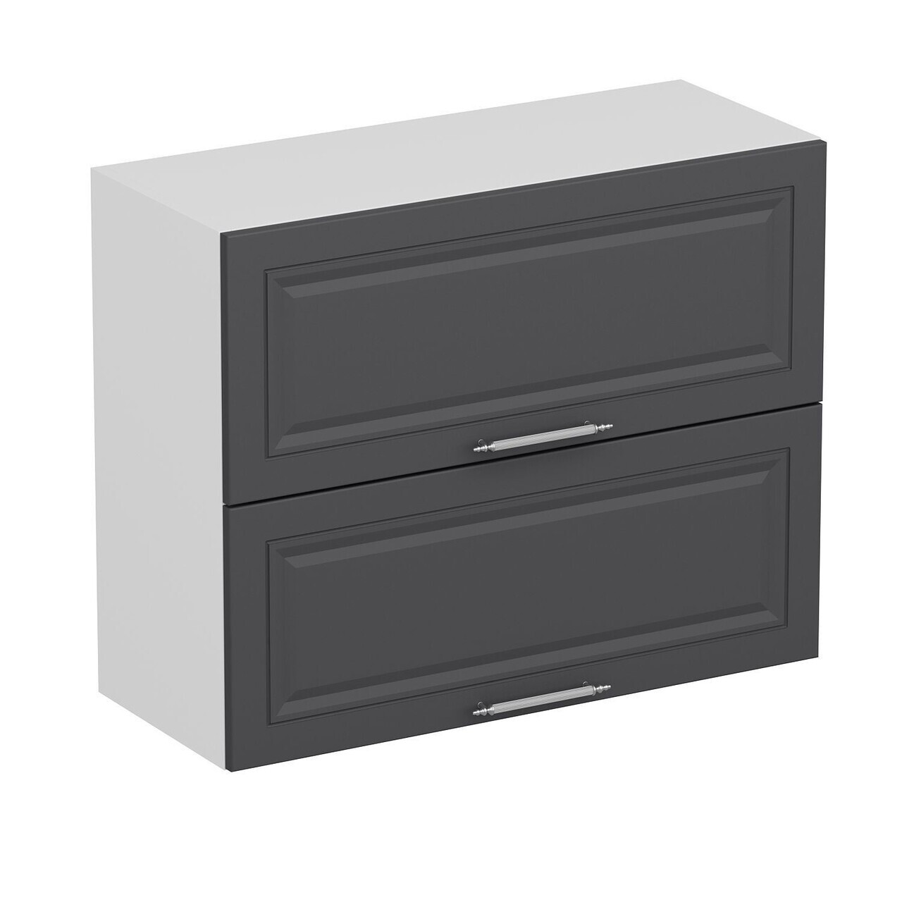 Dulap pentru bucatarie, Hanah Home, Minar, 90x72x37 cm, Alb / Antracit — imaginea 3