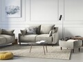 Canapea, Freesia, Mazzini Sofas, 2 locuri, 150x94x90 cm, catifea, bej