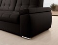 Coltar extensibil stanga 3 locuri ELTAP, LT-22FL, Sado, 272x192x95 cm, lemn/poliester, maro inchis