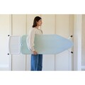 Masa de calcat, Brabantia C, Soothing Sea, 124x45 cm, 7 pozitii de reglare, cu suport statie de calcat, otel/bumbac