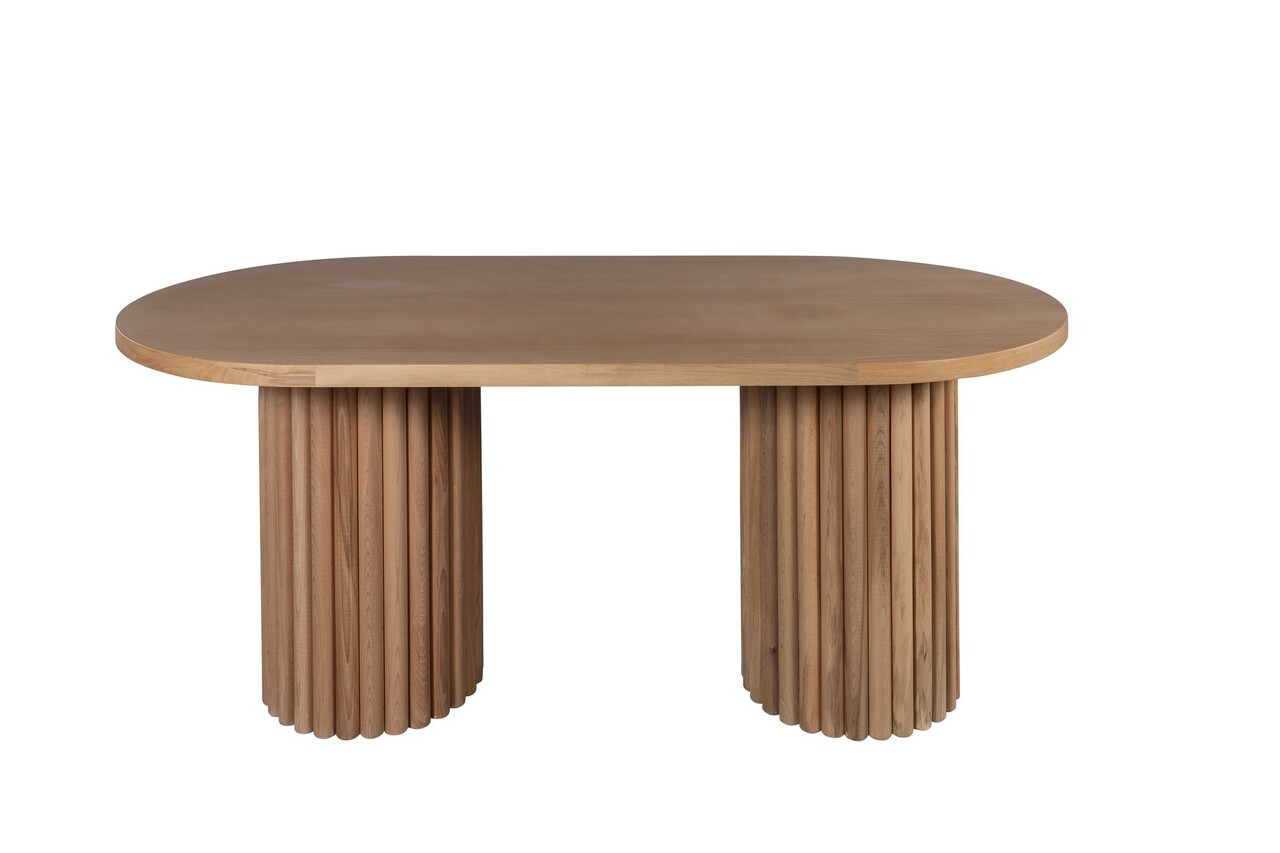 Set masă și scaune (5 bucăți), Hanah Home, Riva Masa T, Natural - imagine 3