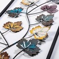 Decoratiune de perete, Platane, Metal, Dimensiune: 32 x 90 cm, Multicolor