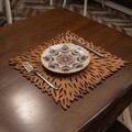 Set suporturi pentru farfurie, Payna, 790PYN1134, Lemn , Produs lucrat manual, Maro
