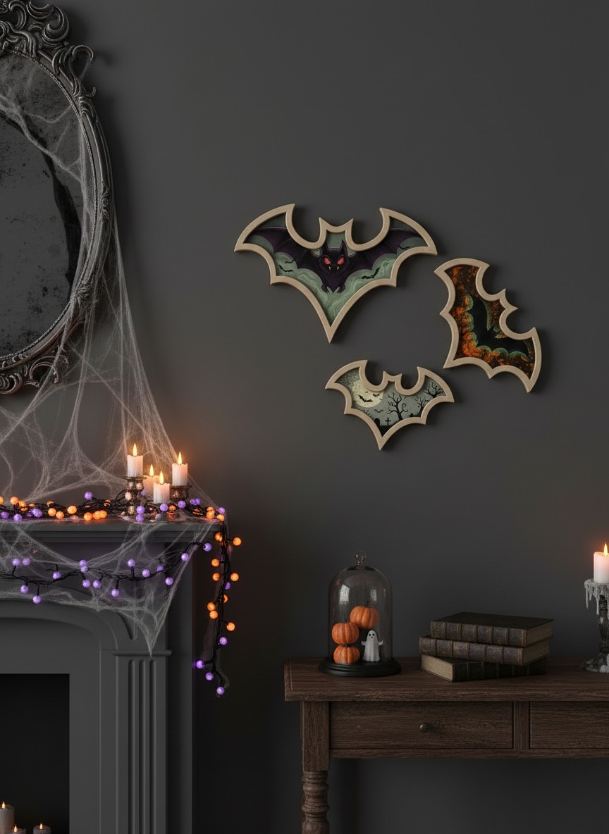 Tablou decorativ, Huhu3192, MDF, Multicolor