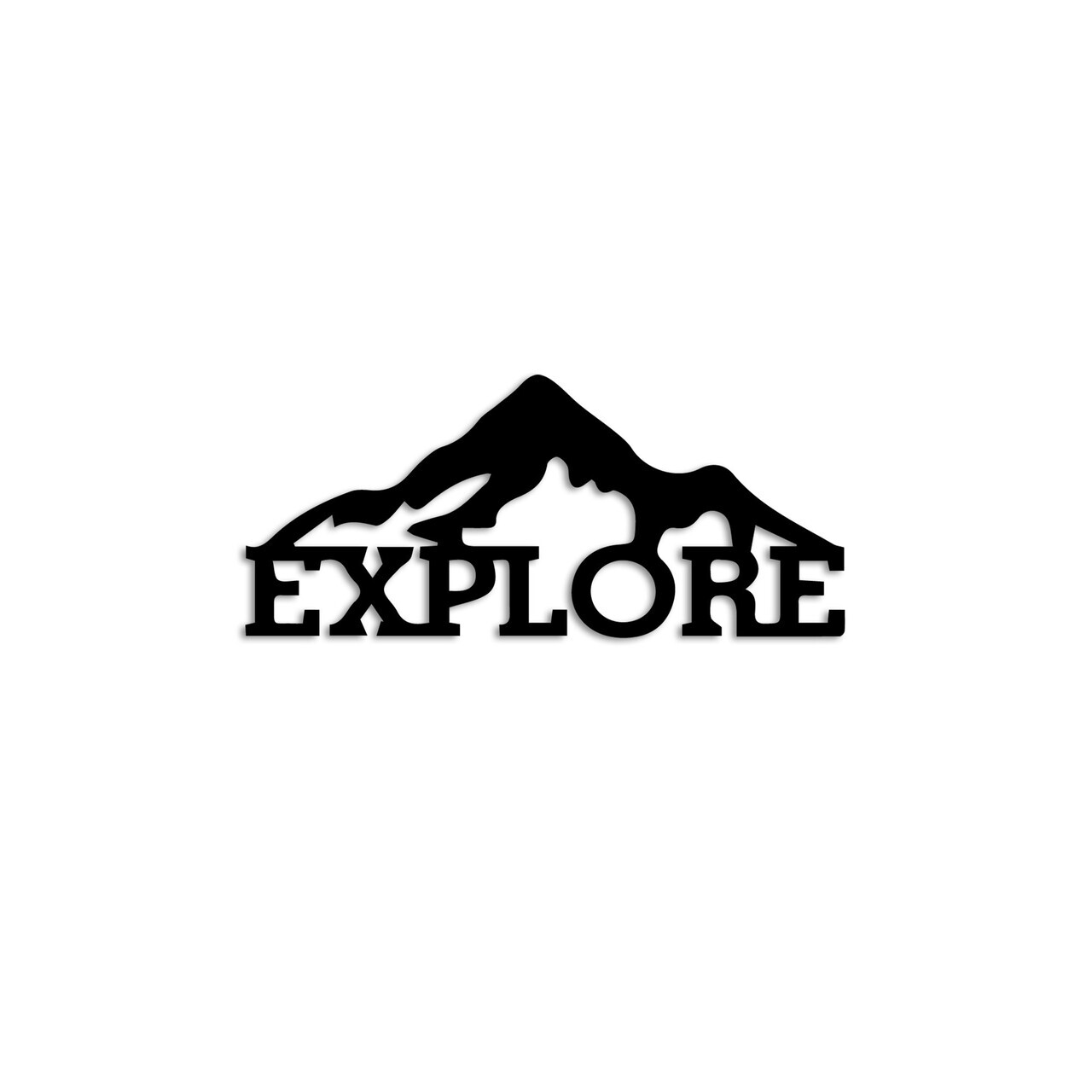 Decoratiune de perete, Explore, Dimensiune: 60 x 26 cm, Negru — imaginea 5