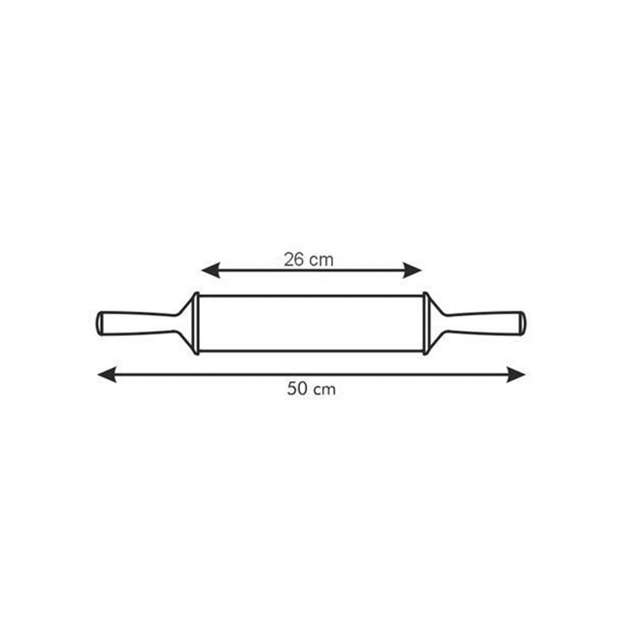 Sucitor ajustabil Delicia, Tescoma, 50 cm, plastic, bej/galben