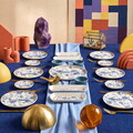 Set de mic dejun, Hermia, 666HAC2231, Ceramica, Farfurie de servire: 20 x 20 cm (6 bucăți), Multicolor