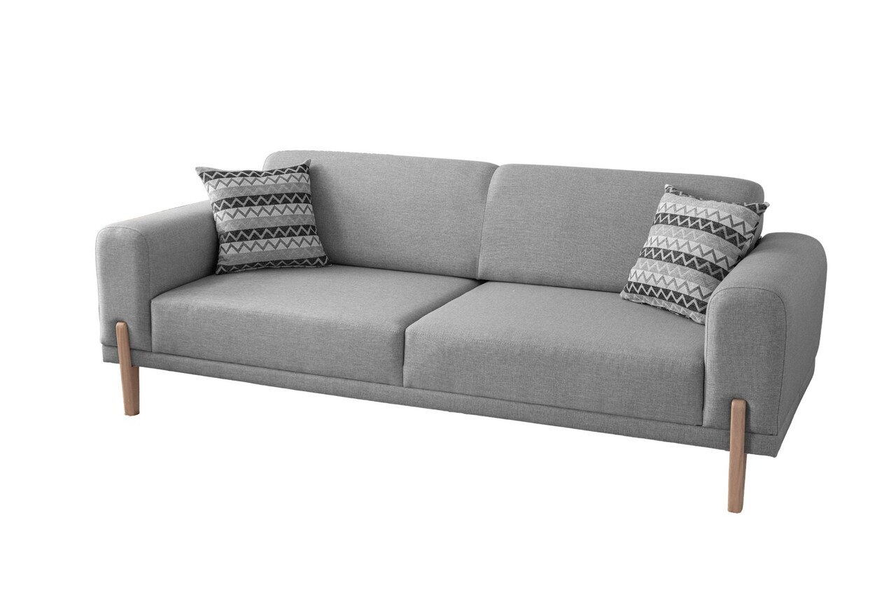 Canapea extensibila 3 locuri, Atelier del Sofa, 752EST1127, Lemn de carpen;PAL, Gri - view 6