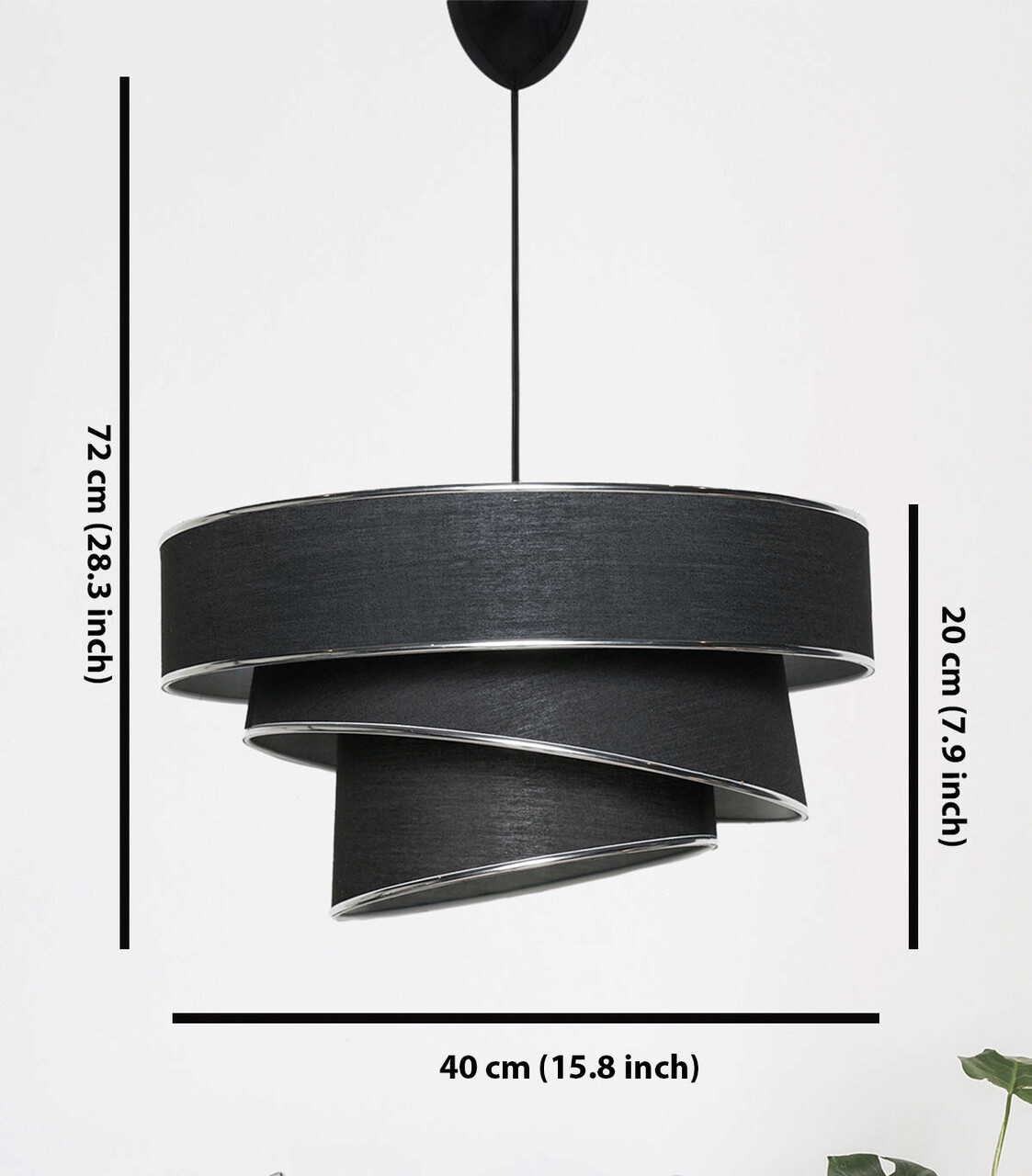 Lustra, FullHouse, 390FLH1690, Metal, Negru/Argintiu