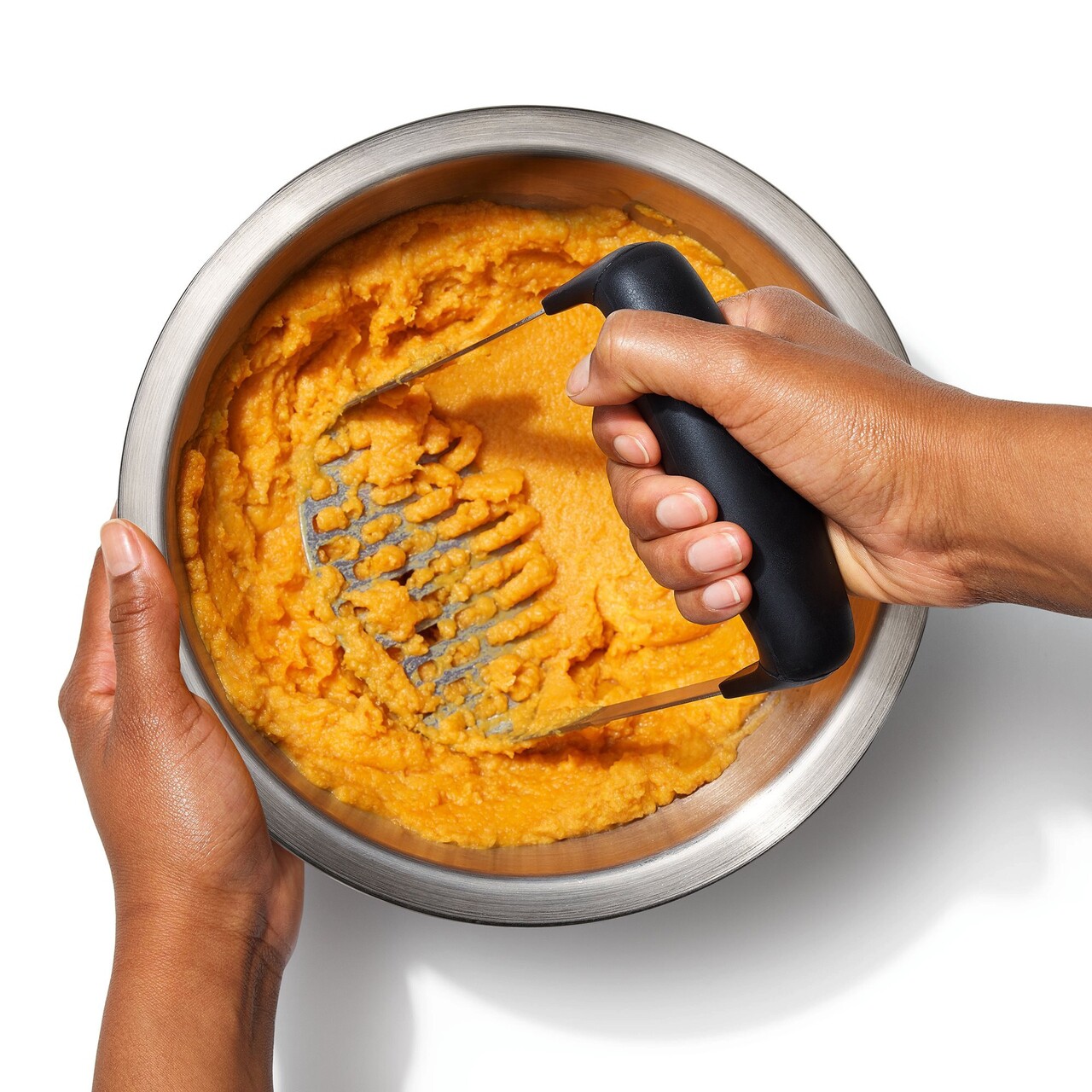 Zdrobitor cartofi, inox, 15 x 10 cm, "Good Grips" - OXO - imagine 3