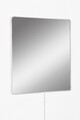 Oglinda cu Iluminare Led, Mirrorland, Square, Oglindă indestructibilă cu obturator, Alb
