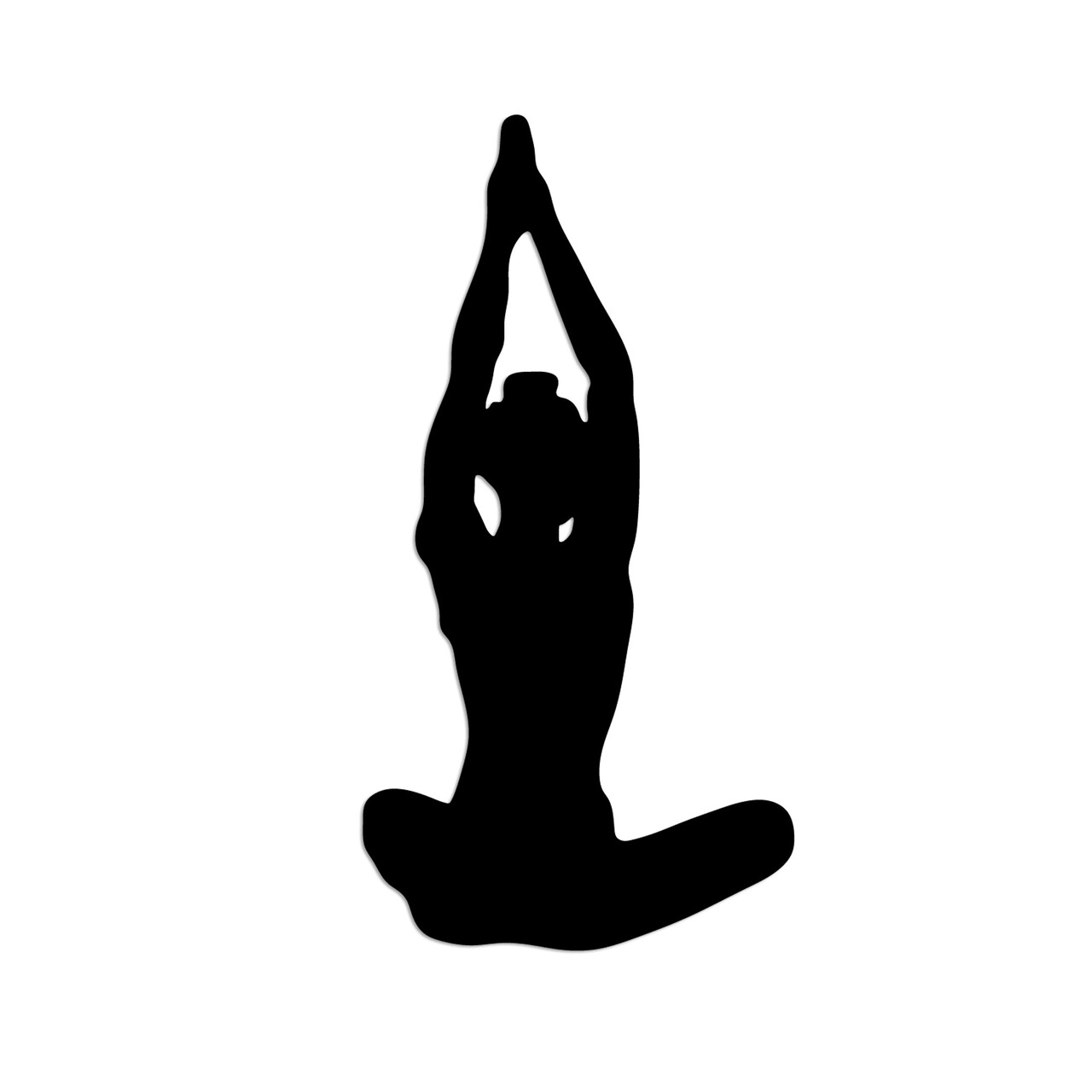 Decoratiune de perete, Yoga 6, Dimensiuni: 31 x 60 cm, Negru - view 4
