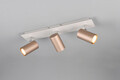Plafoniera Marley, TRIO, 48x9x15 cm, 35W, 3x GU10, metal, alb/bronz