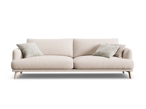 Canapea 4 locuri, Naomi, Micadoni Home, 230x95x75 cm, tesatura structurata, bej