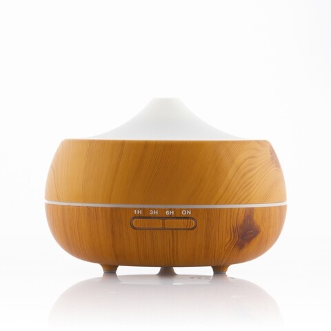 Umidificator cu difuzor de arome Wooden-effect InnovaGoods, 16 x 12 cm