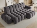 Coltar extensibil stanga 3 locuri ELTAP, Ceedro, 283x165x98 cm, lemn/poliester, gri