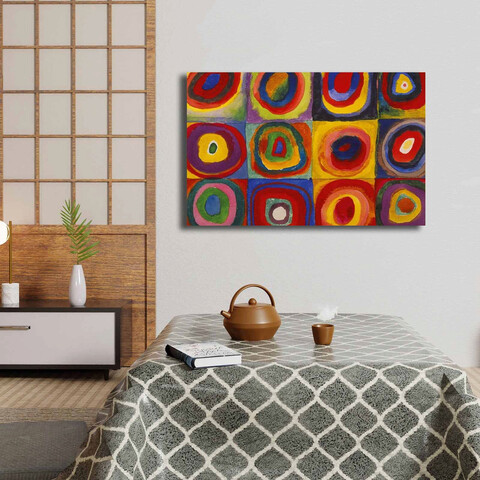 Tablou decorativ, 4570kandinsky008, canvas , lemn, multicolor