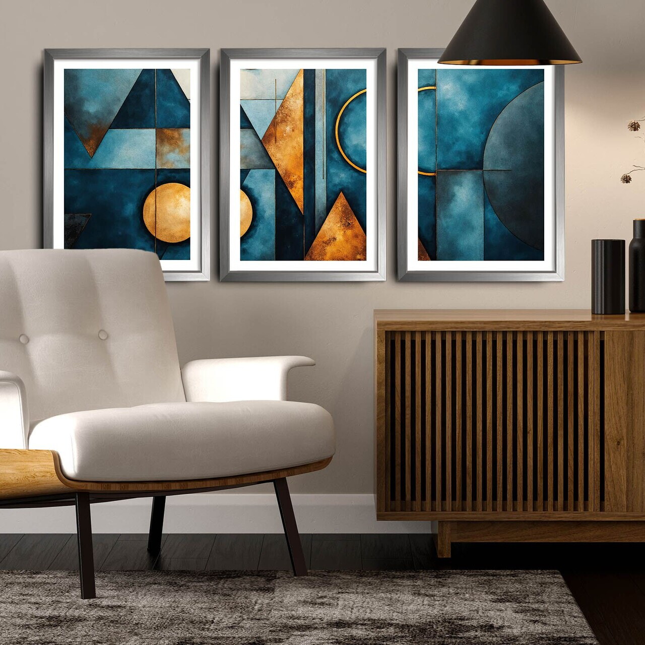 Tablou decorativ, 3Pantct-022, Cadru: 100% LEMN (Grosime: 1,9 cm), Multicolor — imaginea 2