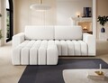 Coltar extensibil stanga 4 locuri ELTAP, Bon-217, Bonett, 250x175x92 cm, lemn/poliester, alb