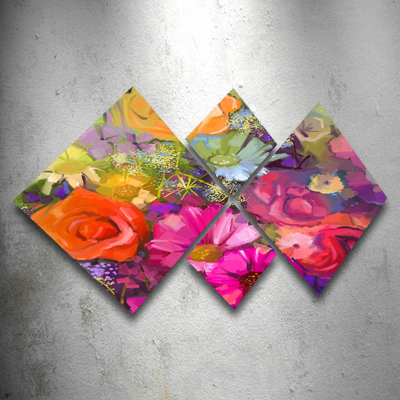 Set 4 tablouri decorative, 4MDF282842702, MDF, Imprimat UV, Multicolor - 1 | YEO