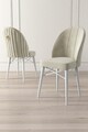 Set de scaune, Charlotte, Ritim, Metal, Crem/Alb