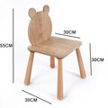 Scaun de masa pentru bebelusi, Rosewood, BLTYZ-AKTV043, 30x55x30 cm, Stejar