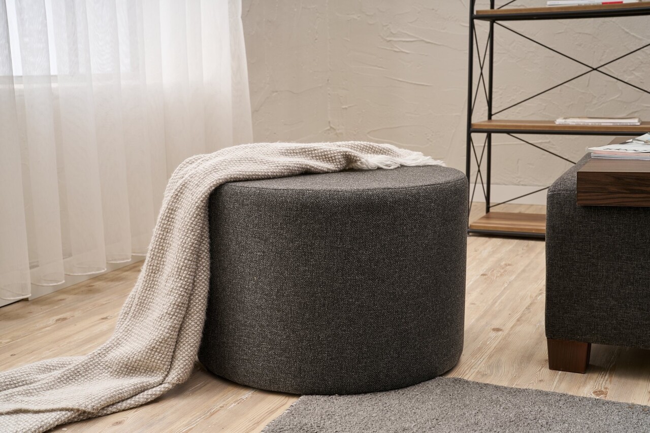 Taburet, Atelier del Sofa, 825BLC5196, Lemn, Antracit - view 2