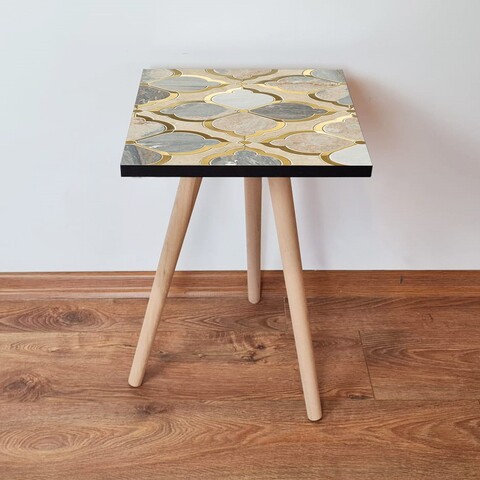 Masuta, Leona, Shp271, 35x42x35 cm, Bej / Auriu / Gri
