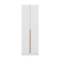 Dulap pentru haine, Hanah Home, Alin, 70x210x52 cm, Alb / Stejar