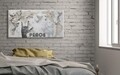 Tablou decorativ Peace, Mauro Ferretti, 60x120 cm, pictat manual, canvas/lemn de pin
